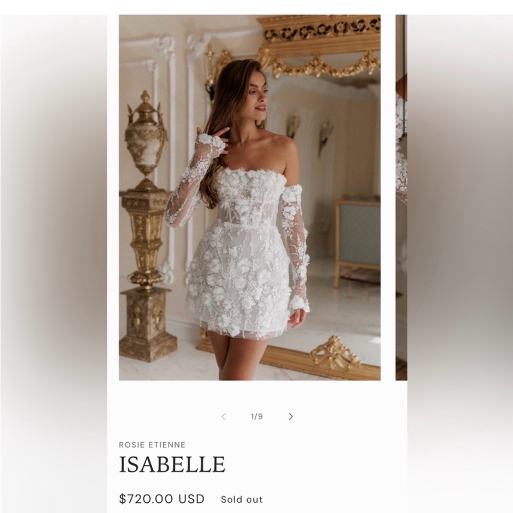 Rosie Etienne Isabelle White Floral Mini Dress